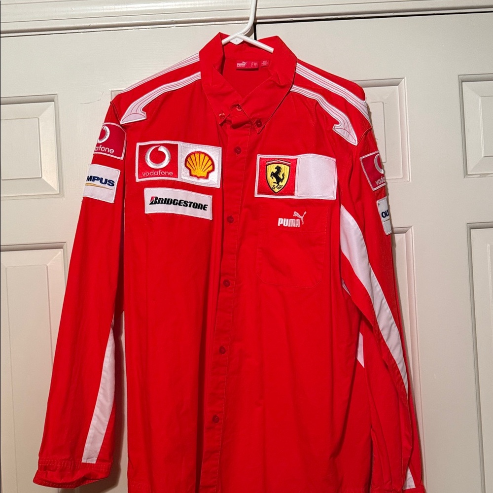 Vintage Puma Red Ferrari Motorsport Shirt